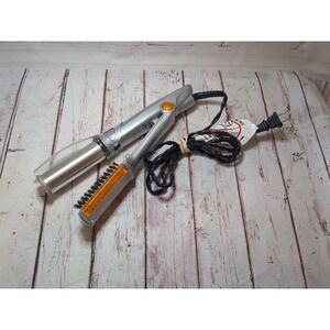 InStyler Rotating Hair Straightening Curling Hot Iron 1 1/4" IS1001 Tested